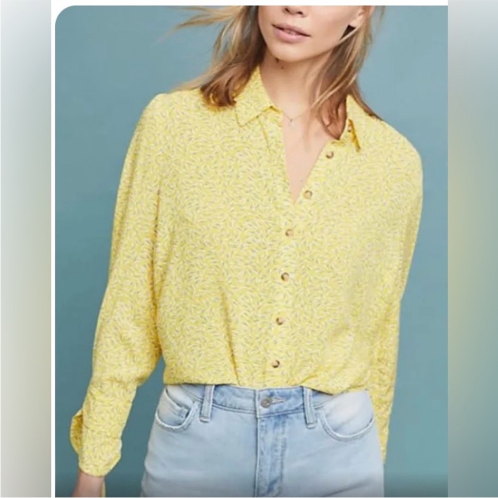 Anthropologie Maeve Blithe Button Down Tie Sleeve… - image 3